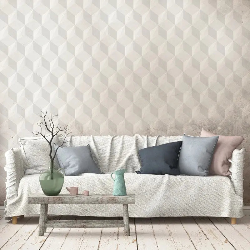 Soft Gray Cube Wallpaper Vladila