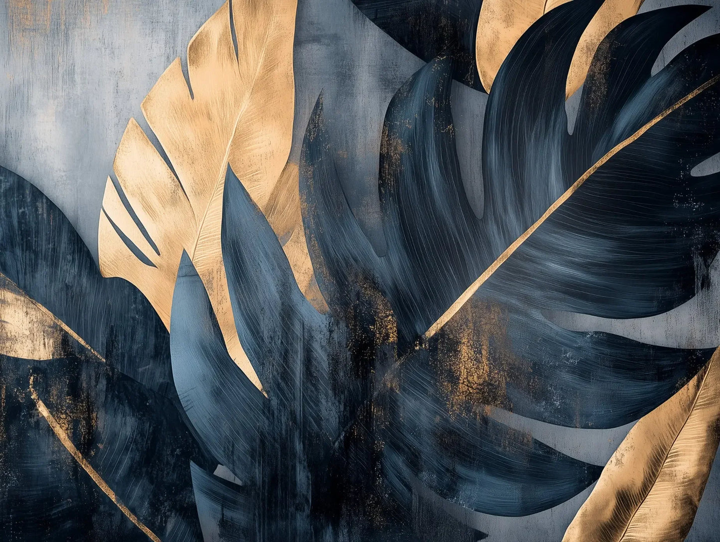 gilded indigo tropics - wallcreatives