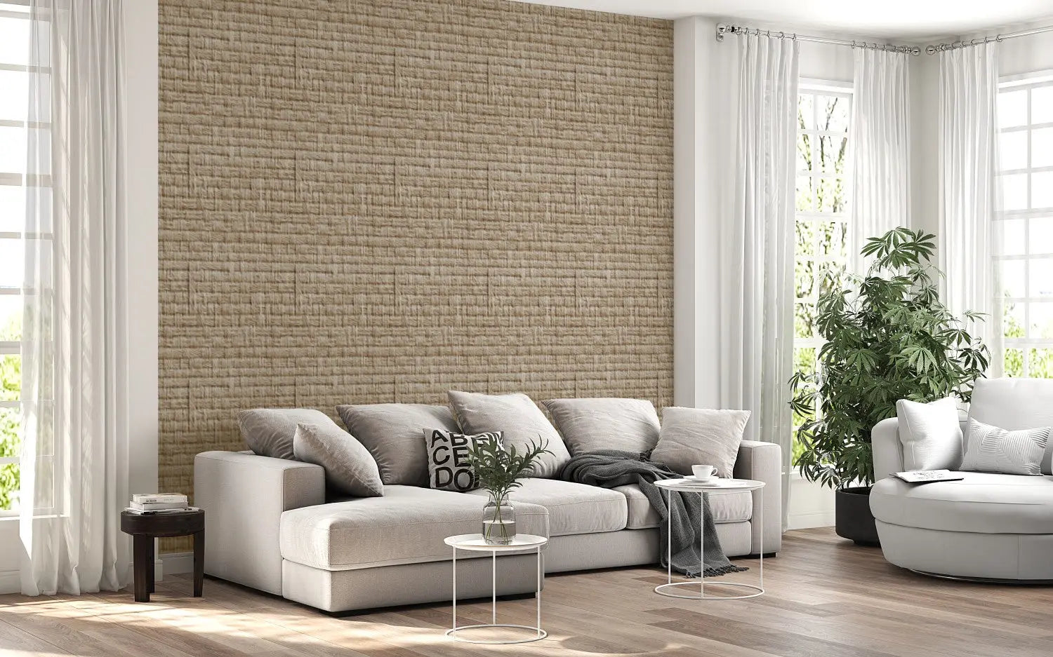 Artisan Earth Woven Texture WallCreatives