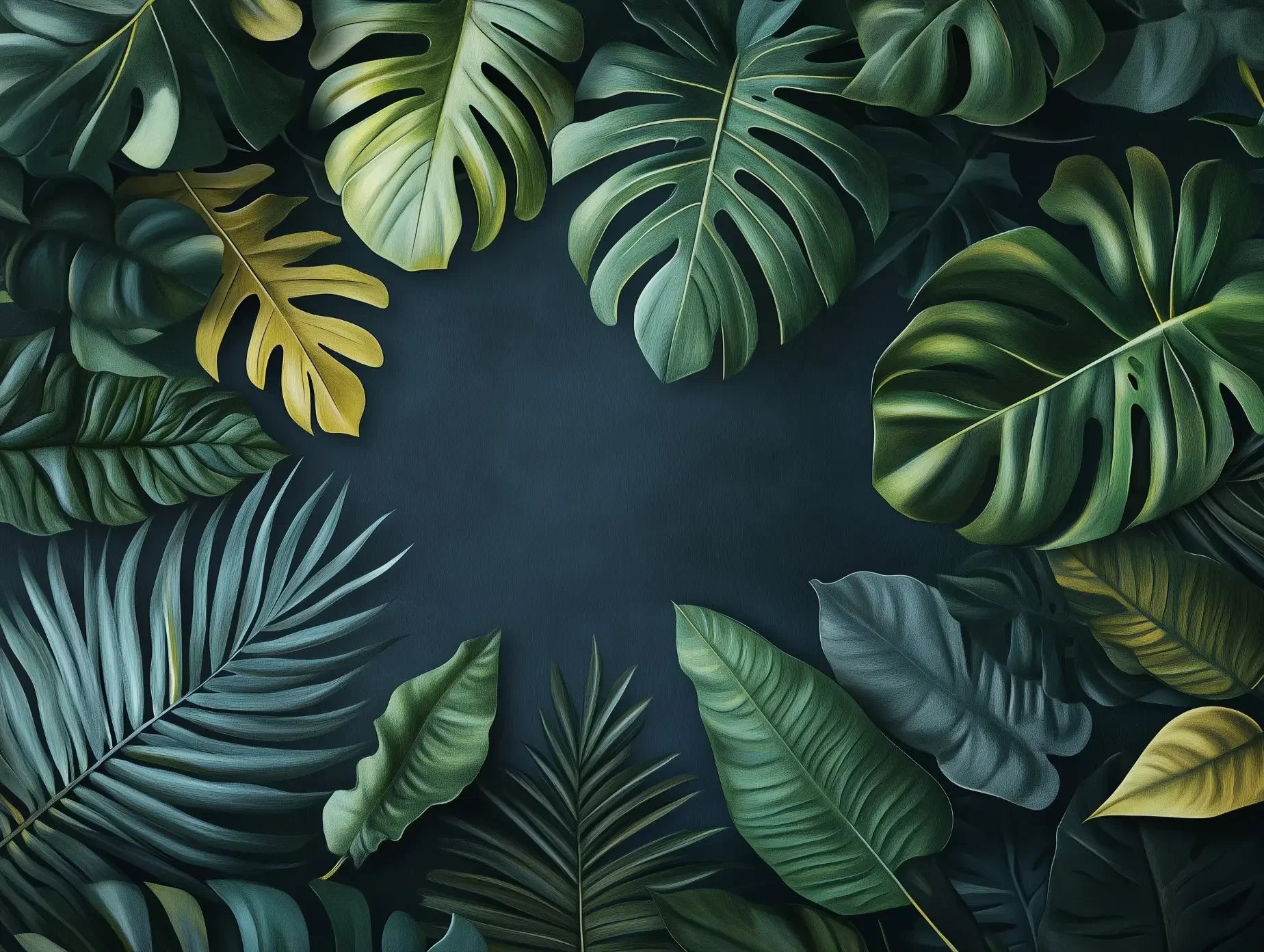 Verdant Shadow Garden - WallCreatives