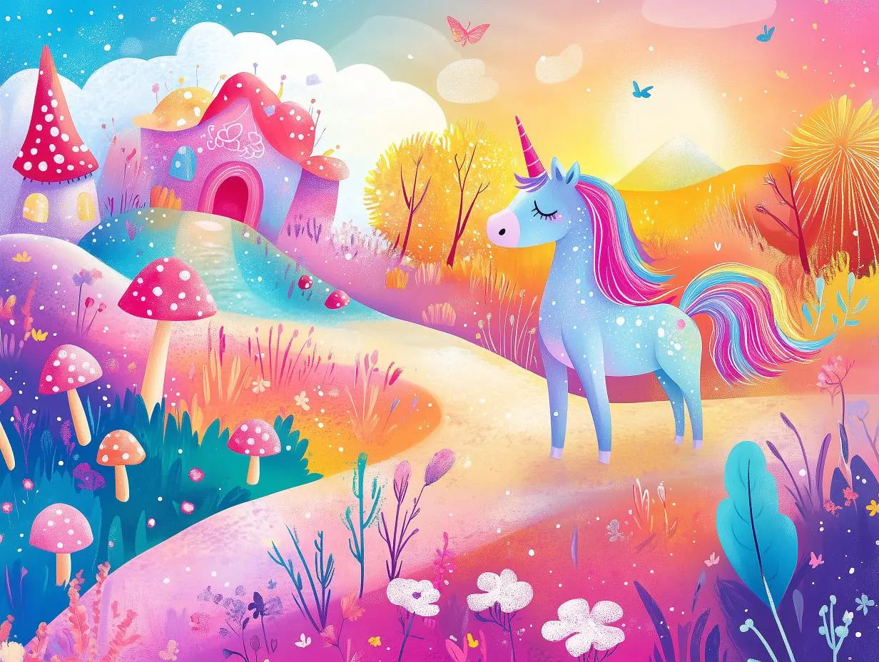 Enchanted Unicorn Dreamscape - WallCreatives