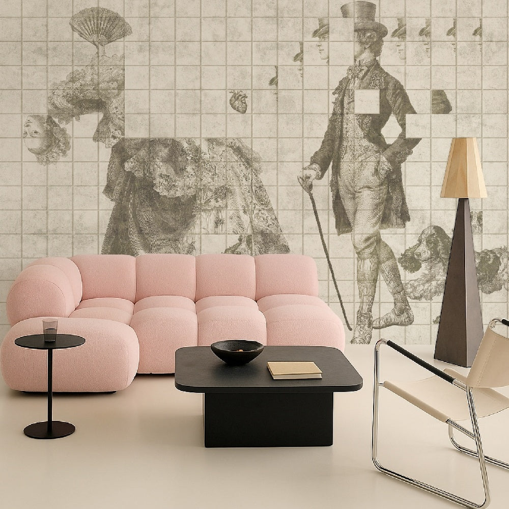 Tapet Phantom Gentleman cream WallCreatives