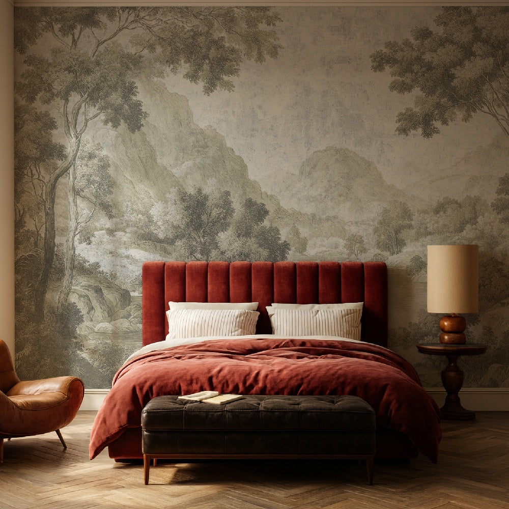 Tapet Slumbering Lake cream WallCreatives