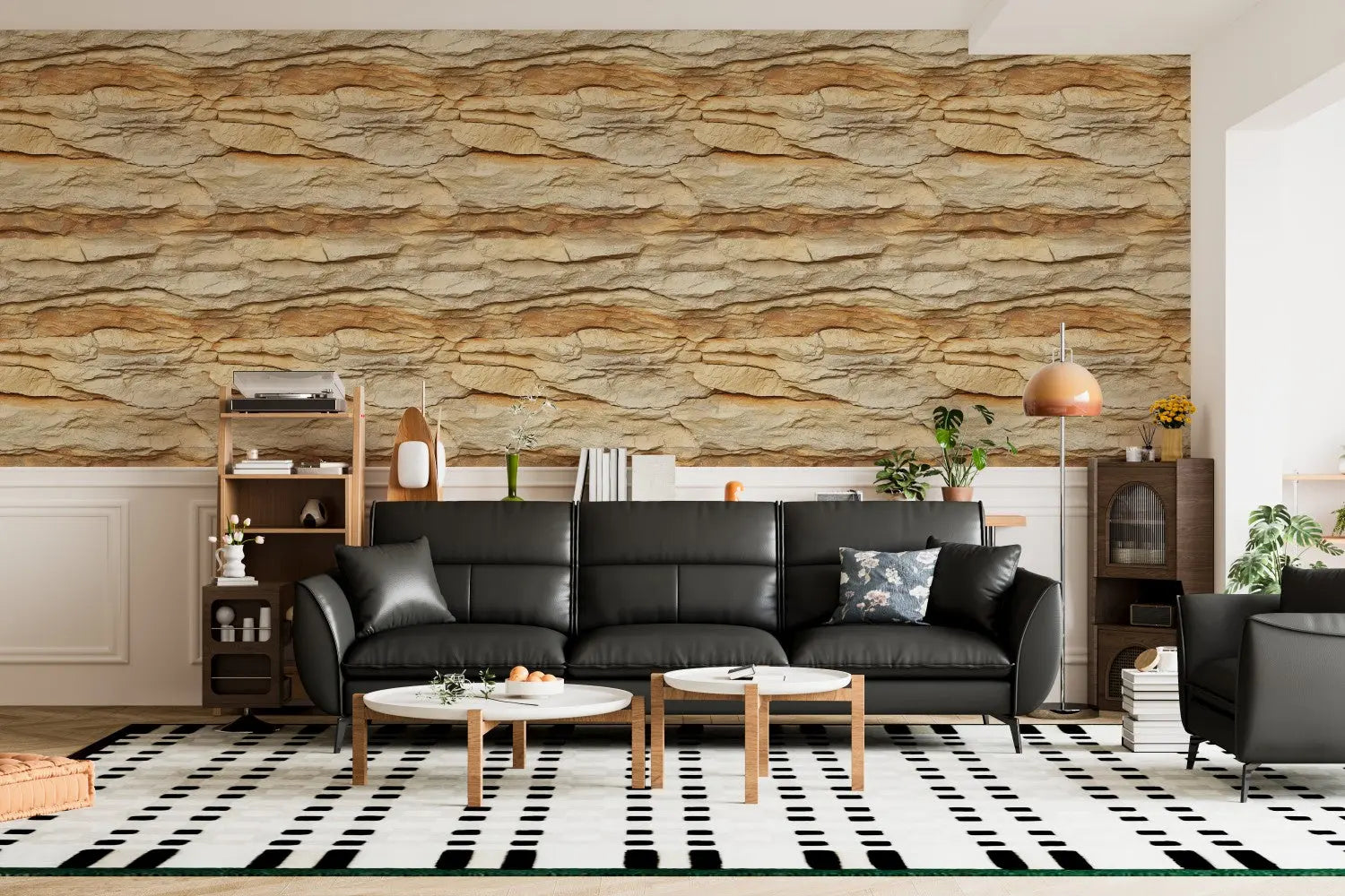 Golden Canyon Layered Stone WallCreatives