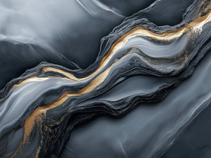 Gilded Canyon Flow - WallCreatives