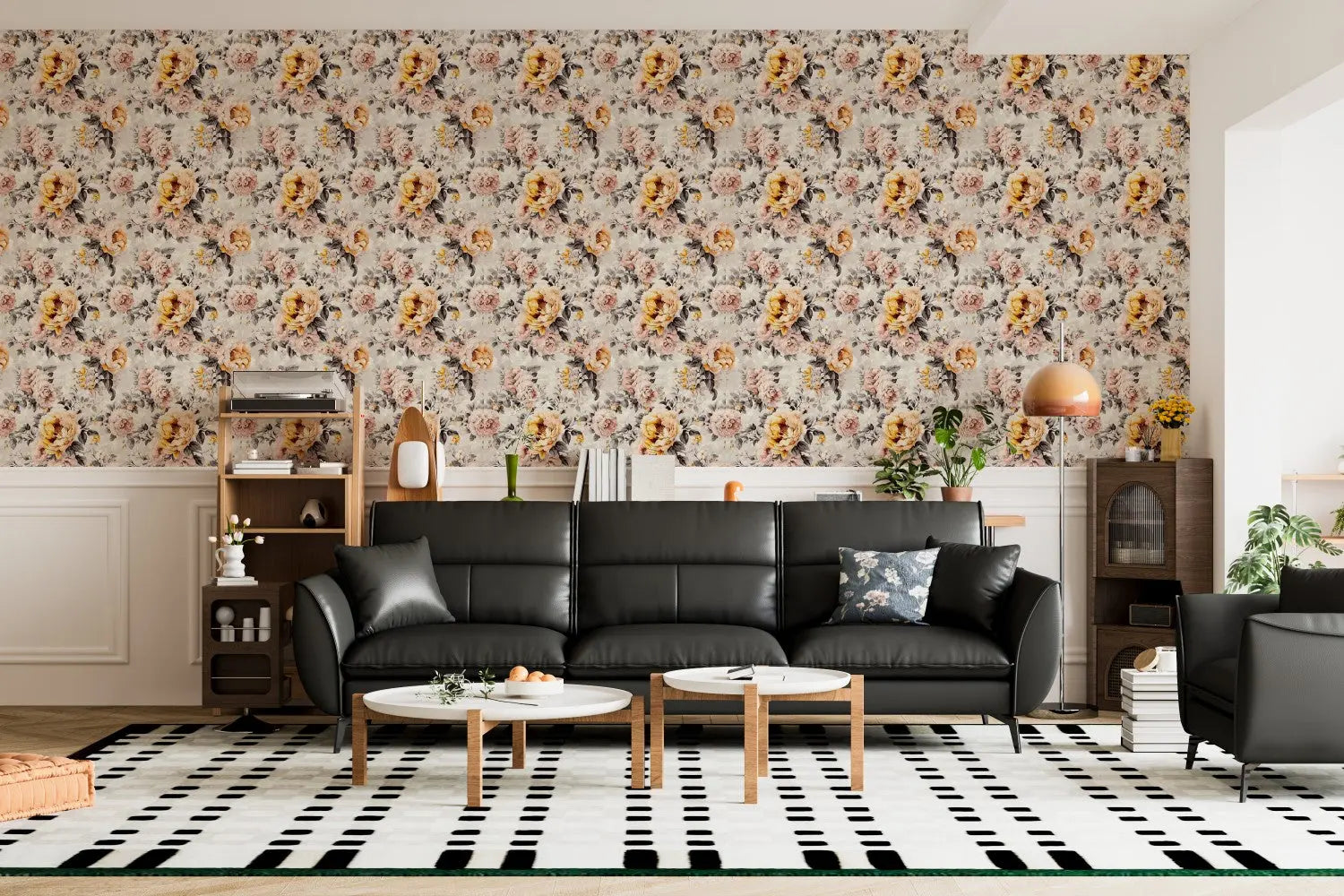 Gilded Peony Serenade WallCreatives