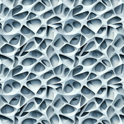 Sculpted Cellular Cloud Wallpaper - WallCreatives