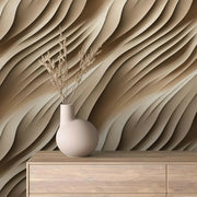 Serene Sandstone Waves - WallCreatives
