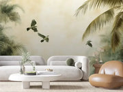Whispering Palms Morning Haze - WallCreatives