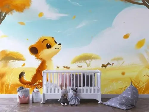 Golden Savanna Daydream - WallCreatives