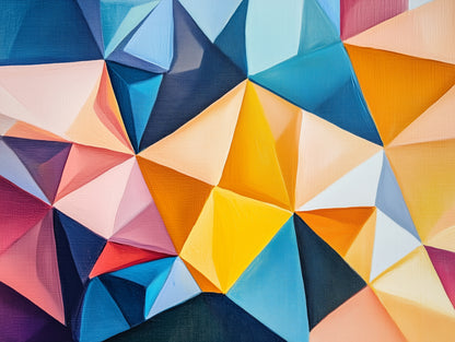 Sunrise Crystal Facets Wallpaper