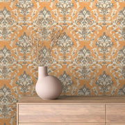 Weathered Siena Damask - WallCreatives