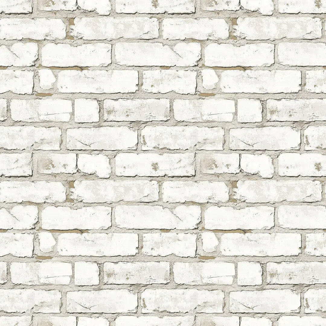 Whitewashed Urban Loft Brick - WallCreatives