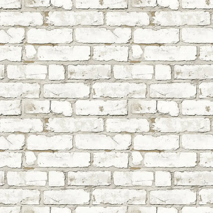 Whitewashed Urban Loft Brick - WallCreatives