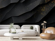 Obsidian Gold Fracture - WallCreatives