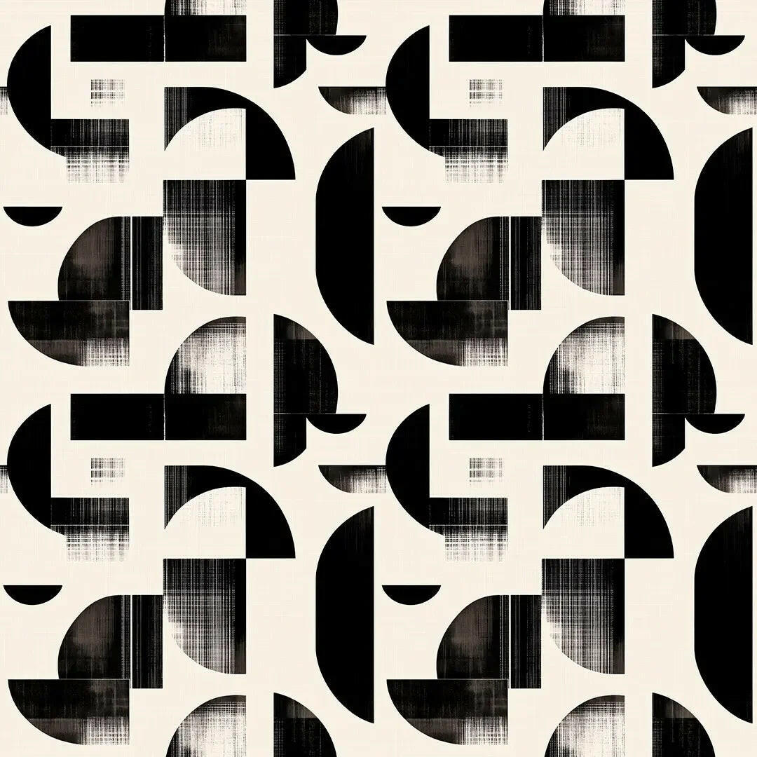 Modernist Echoes in Monochrome - WallCreatives