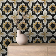 Ochre and Onyx Rhapsody - WallCreatives