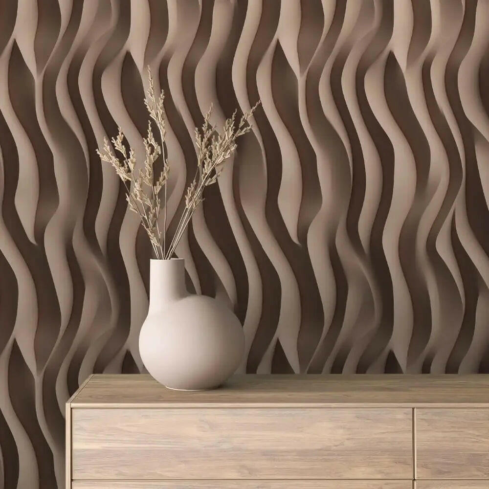 Sculpted Desert Waves - WallCreatives