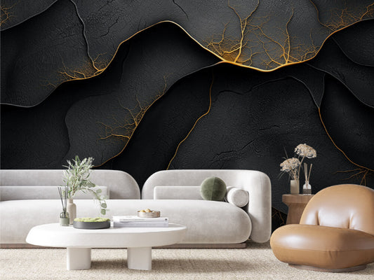Golden Rift in Midnight Stone