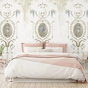 Royal Animals White Wallpaper Vladila