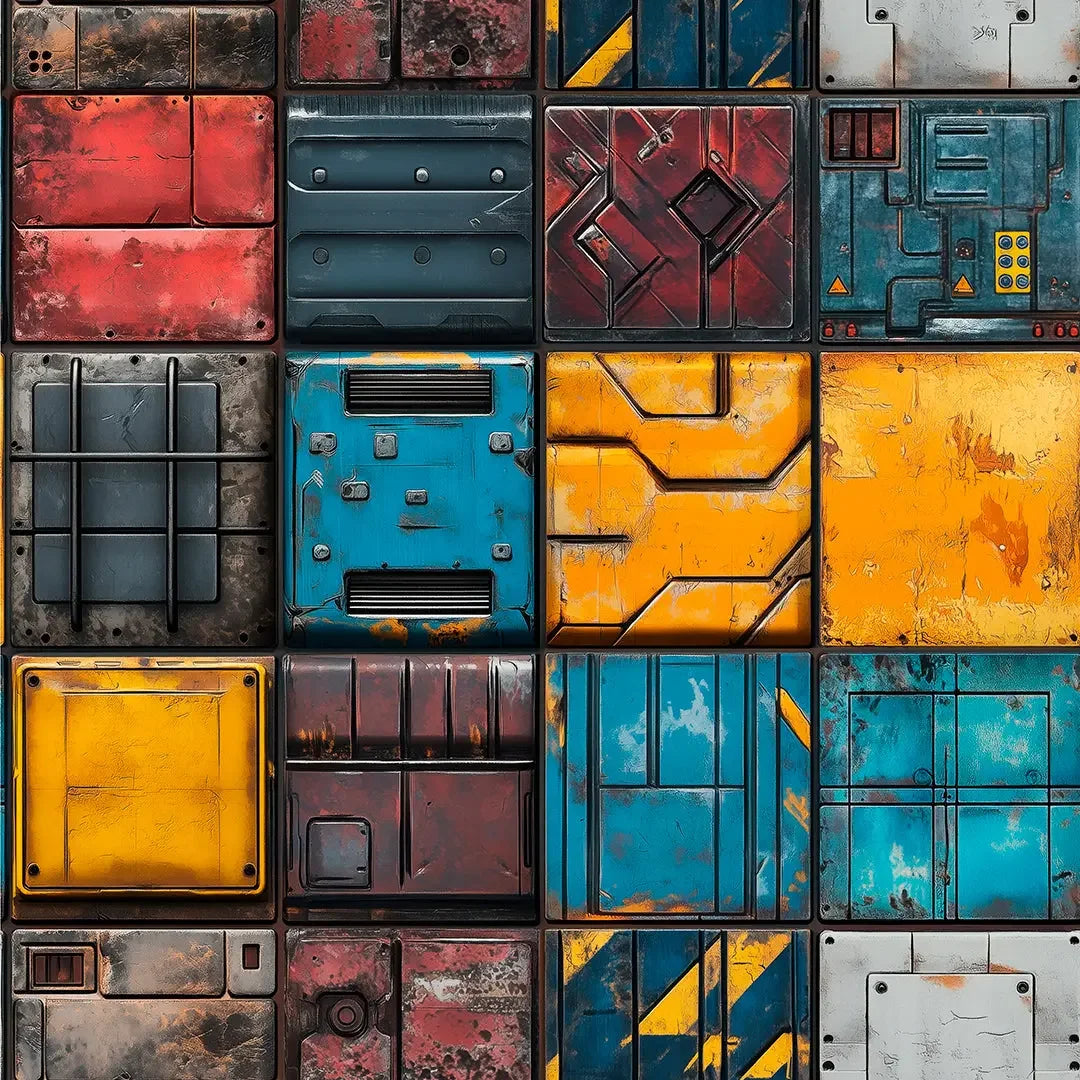 Cyberpunk Foundry Wall Panels - WallCreatives