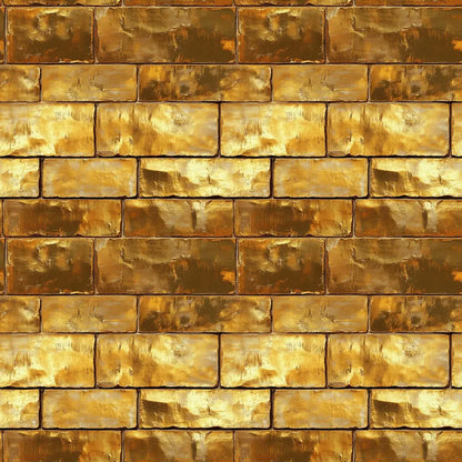 Eldorado Gilded Brick Wallpaper - WallCreatives
