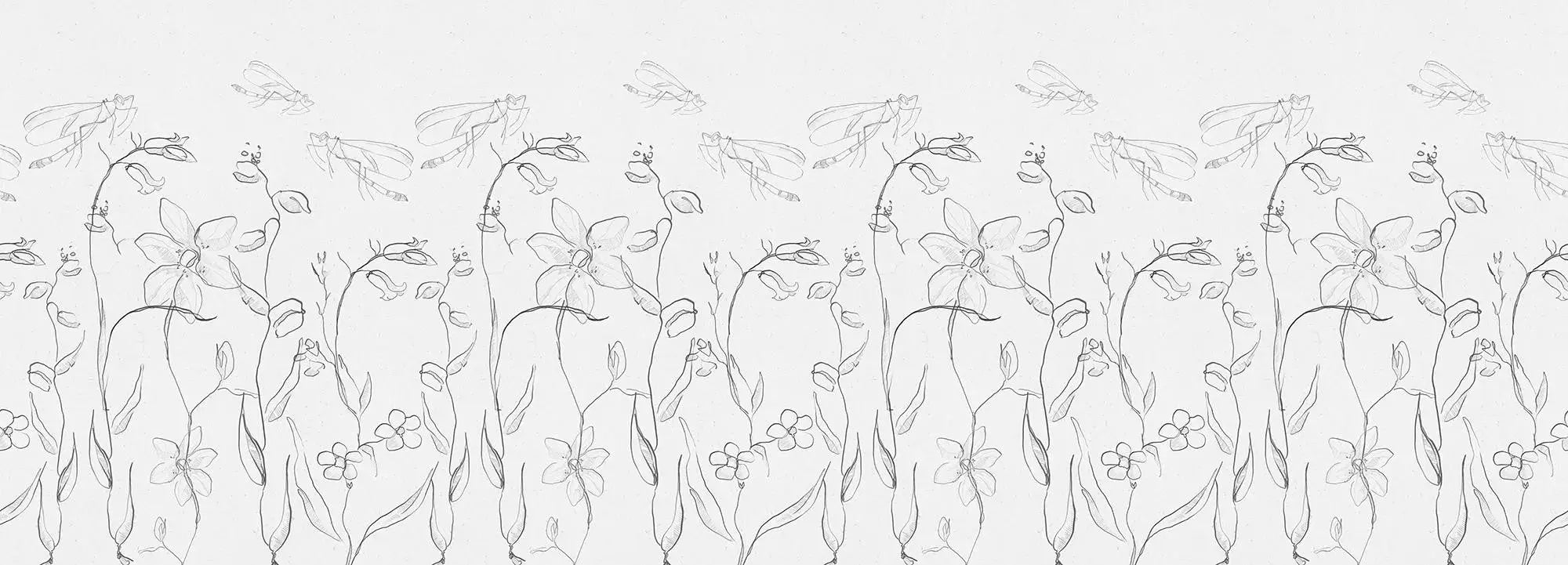 Intaglio Field White Paper Wallpaper Vladila