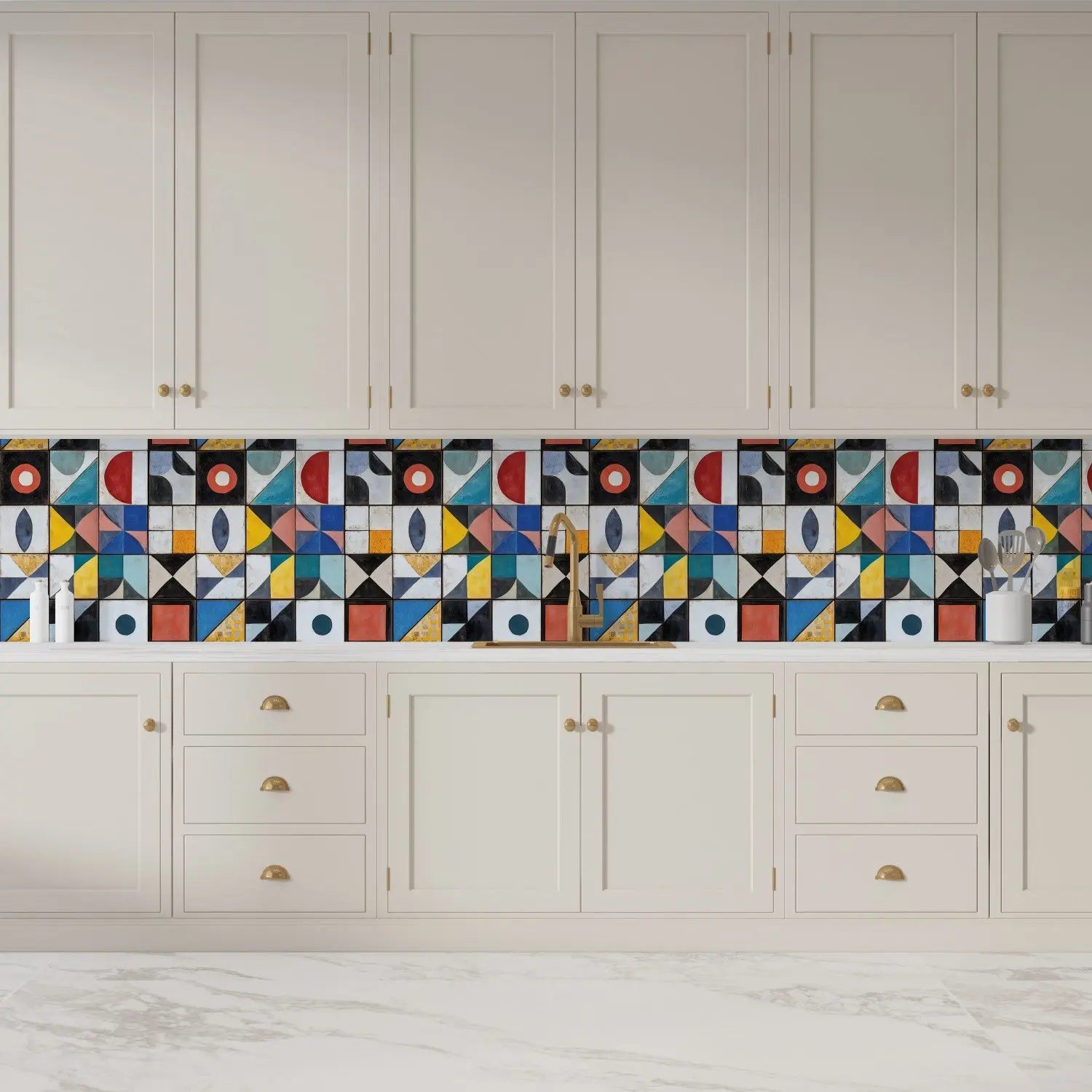 Modernist Composition Grid Wallpaper WallCreatives