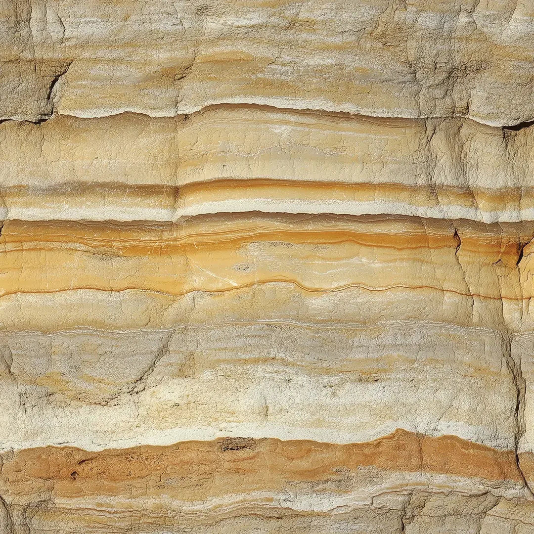 Golden Canyon Strata Mural - WallCreatives