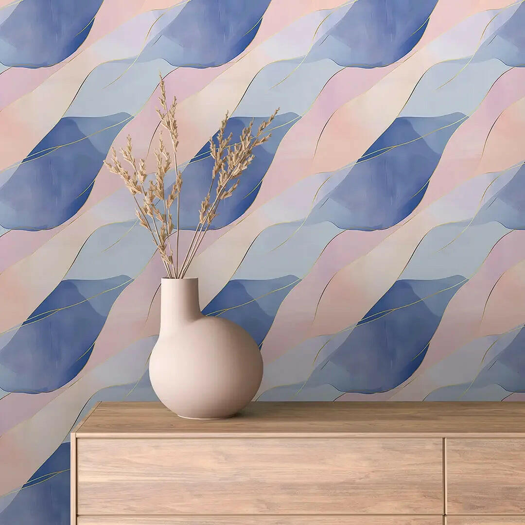 Whispering Pastel Horizon Lines - WallCreatives