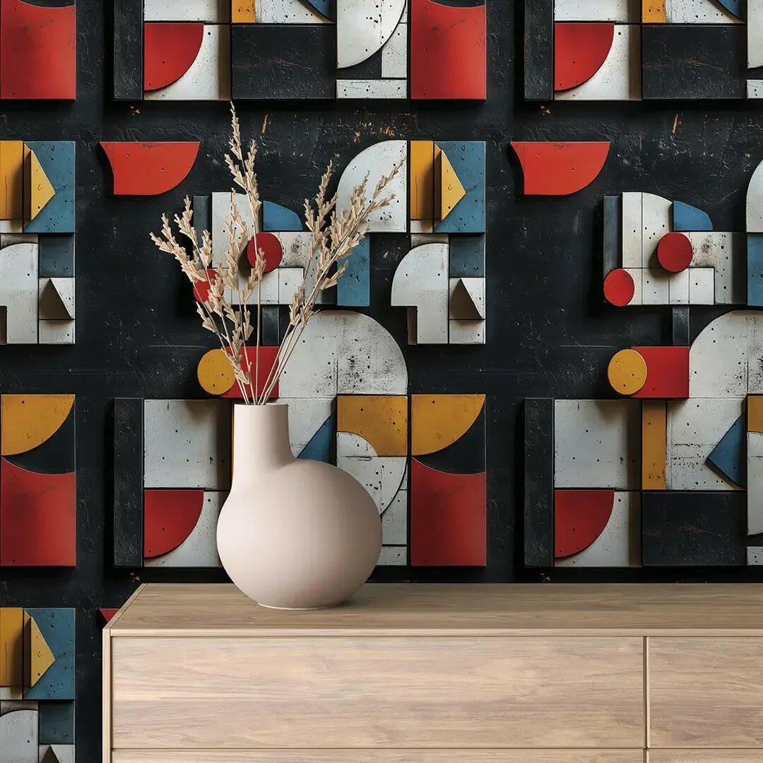 Bauhaus Blocks Composition - WallCreatives