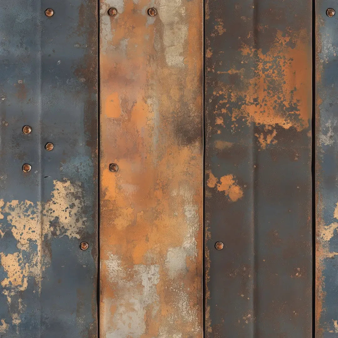 Urban Patina Steel Wall - WallCreatives