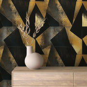 Gilded Onyx Fracture - WallCreatives