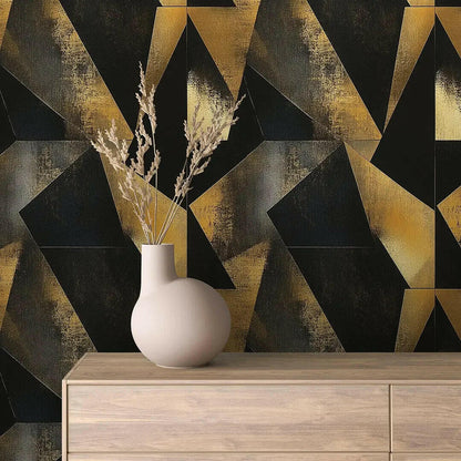 Gilded Onyx Fracture - WallCreatives