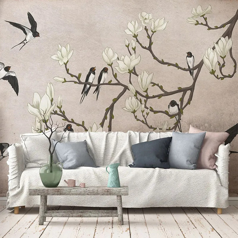 The Land of the Swallows black Wallpaper Vladila
