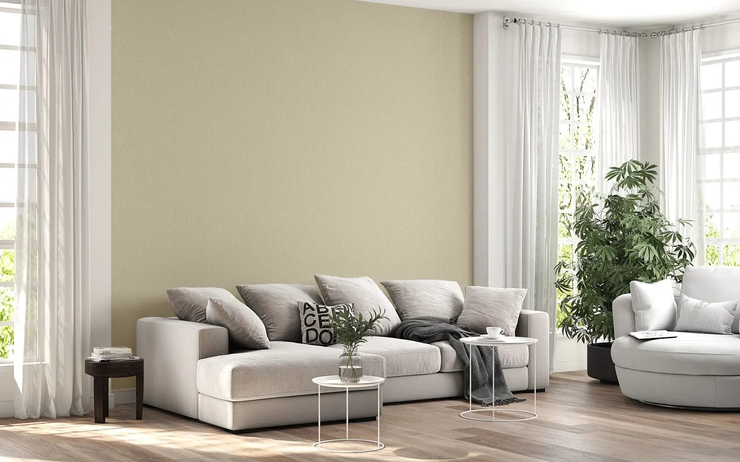 Elegant Ivory Shagreen Wallcovering WallCreatives