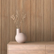 Natural Oak Slat Wallpaper - WallCreatives