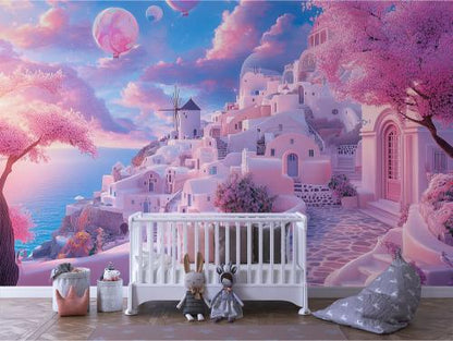 Whispers of a Pink Santorini