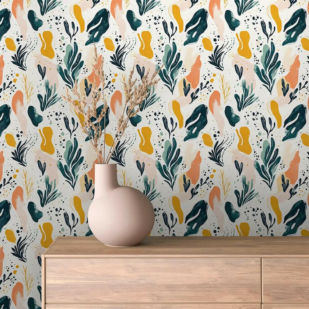 Terracotta Tidepool Abstract - WallCreatives