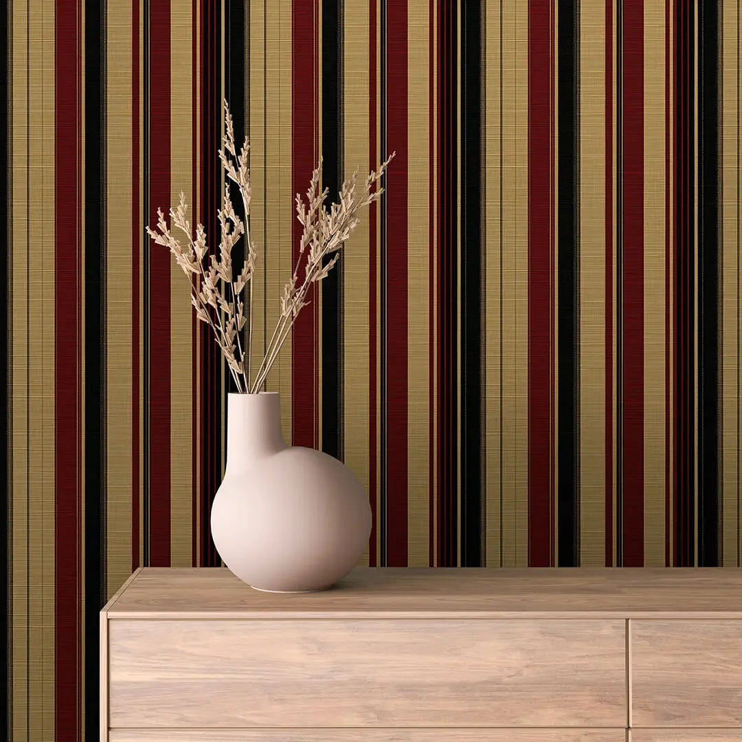 Kensington Tailored Stripe Wallpaper - WallCreatives