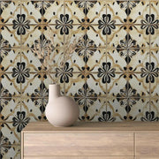 Ochre & Onyx Heritage Tile - WallCreatives