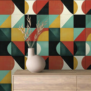 Geometric Cadence Wallpaper - WallCreatives