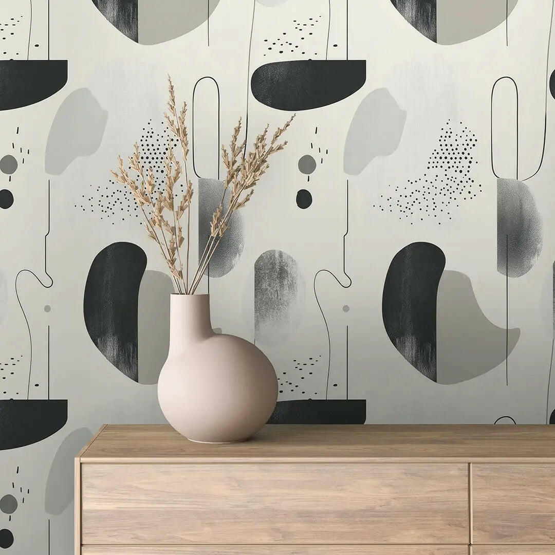 Oslo Form Abstract Wallpaper - WallCreatives