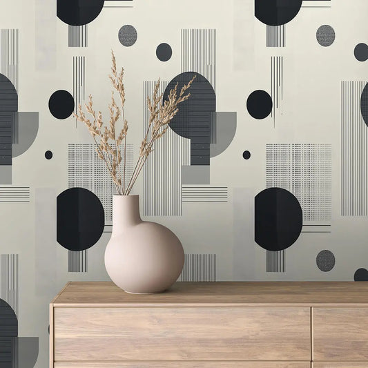 Metropolitan Rhythm in Monochrome - WallCreatives