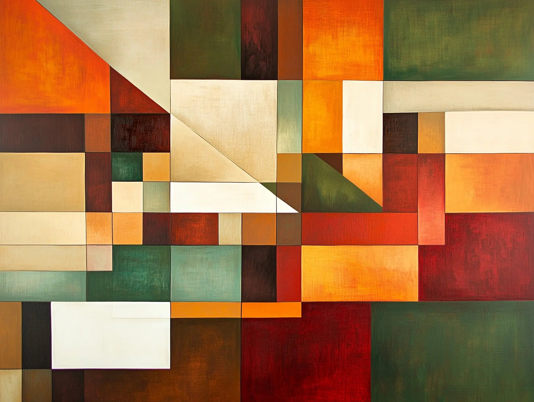 Mid-Century Terra Collage - WallCreatives