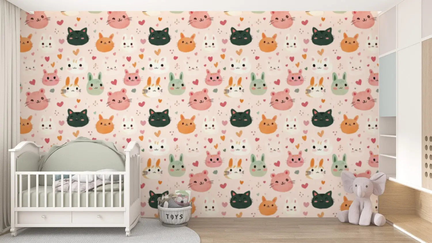 Sweet Whisker Wonderland WallCreatives