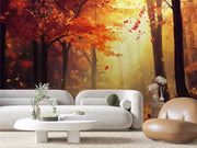 Ember Glow Forest Path - WallCreatives