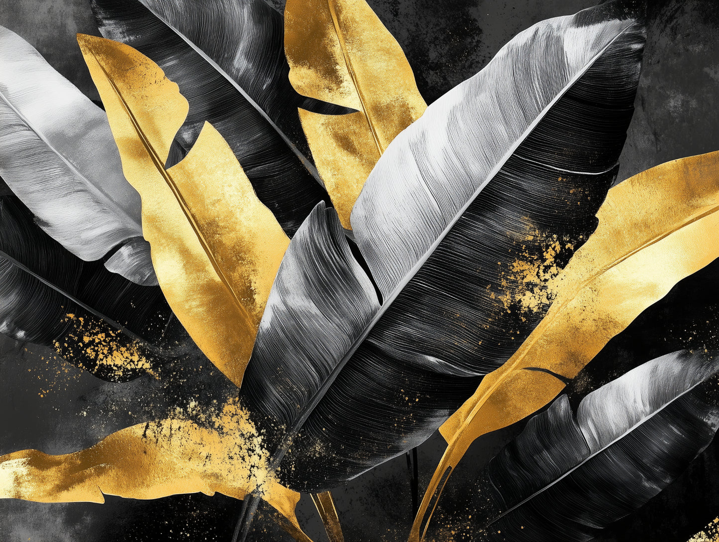gilded jungle night - wallcreatives