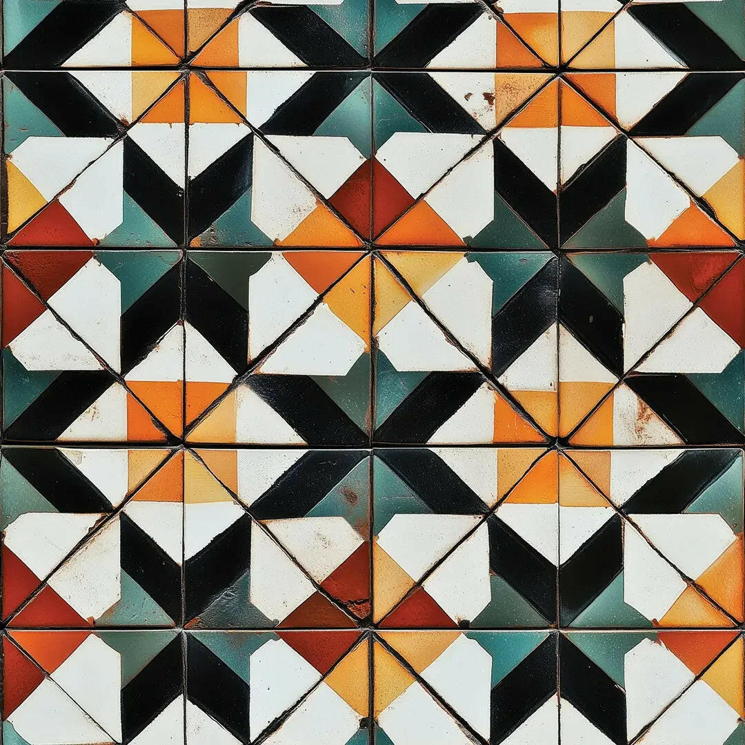 Catalan Sunburst Geometric - WallCreatives