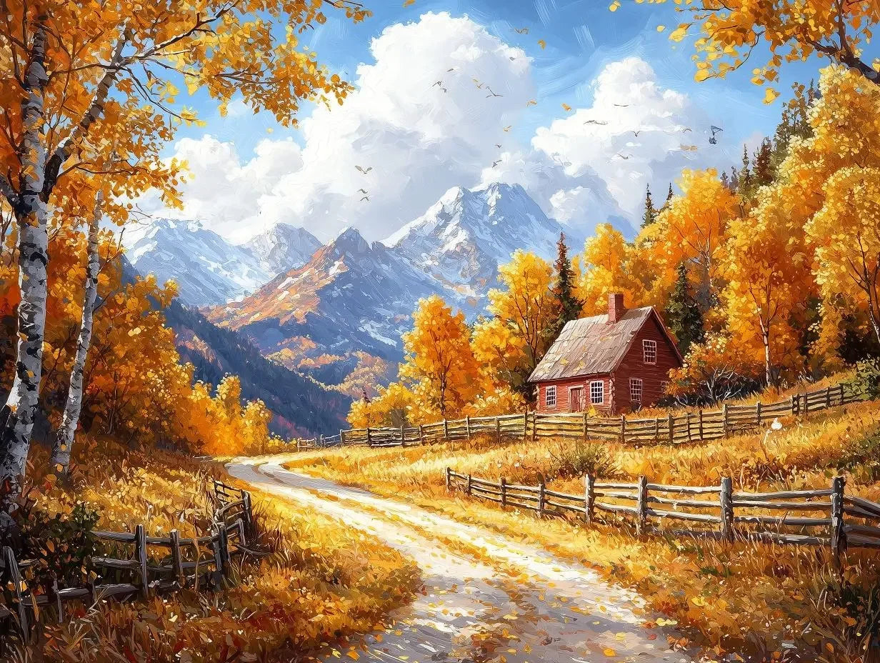 Golden Aspen Valley Retreat - WallCreatives